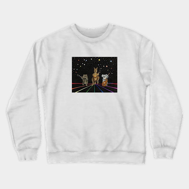 Starlight Jamboree Crewneck Sweatshirt by Jahna Vashti